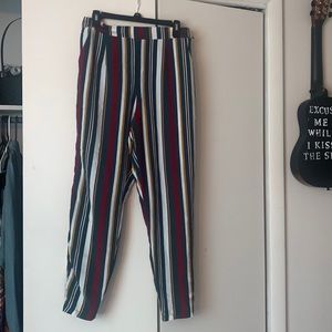 Striped colorful pants size LG from rue21!